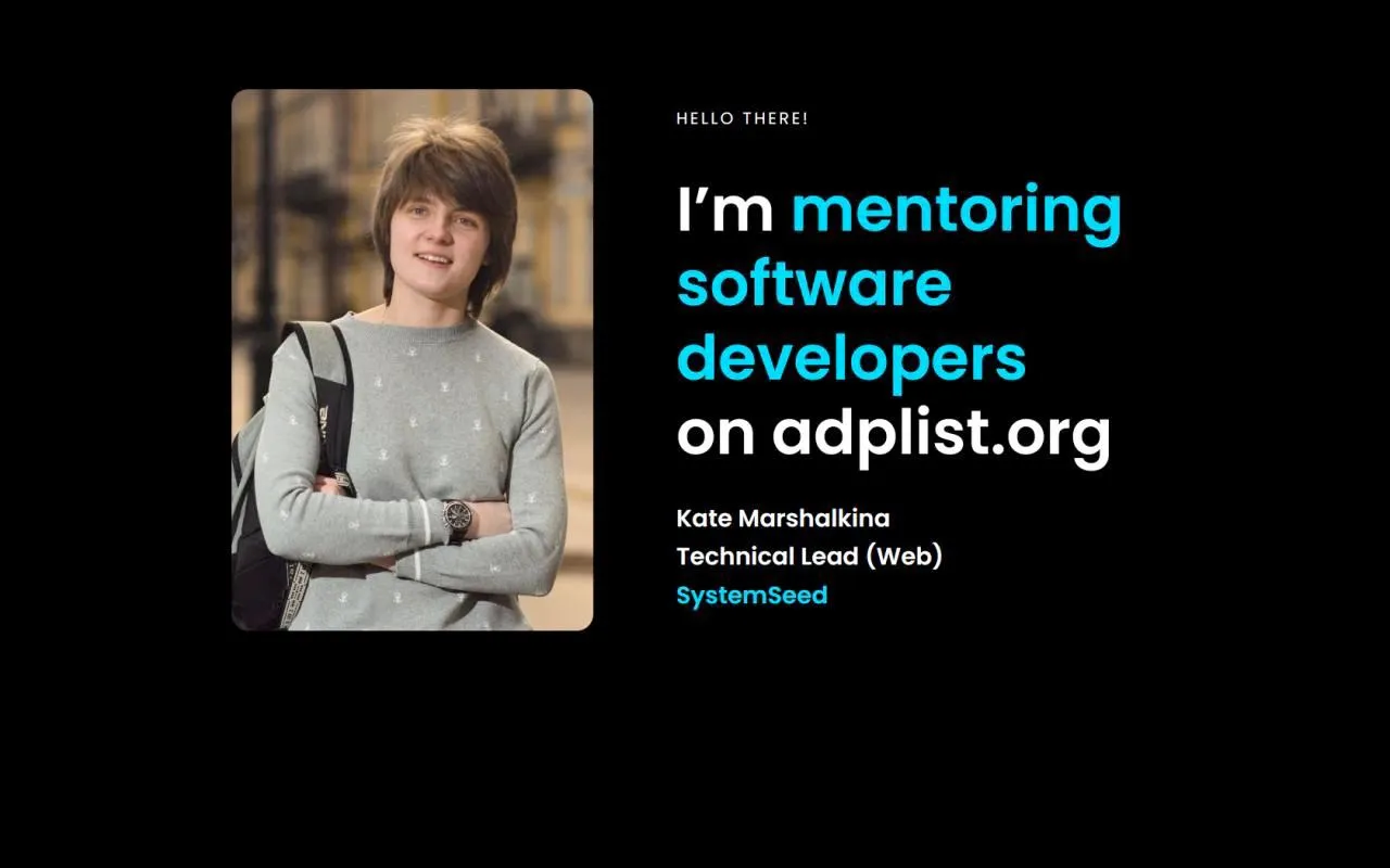 ADPList mentor banner